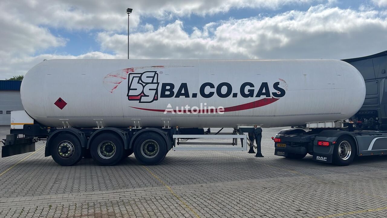 Acerbi LPG/GPL/GAS 27BAR SPRING/STEEL/MECHANIC SUSPENS.10xWHEELS=50000L Gastankauflieger